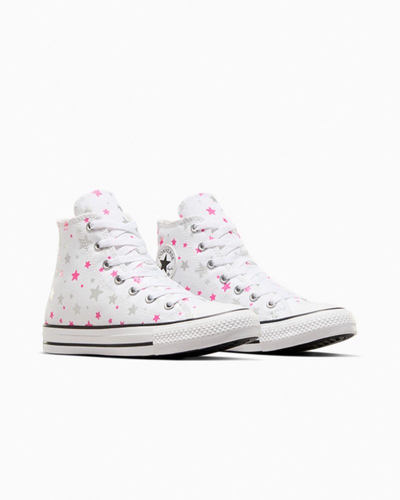 Converse Chuck Taylor All Star Sparkle Blancas Rosas Blancas | 058-SNIWMJ