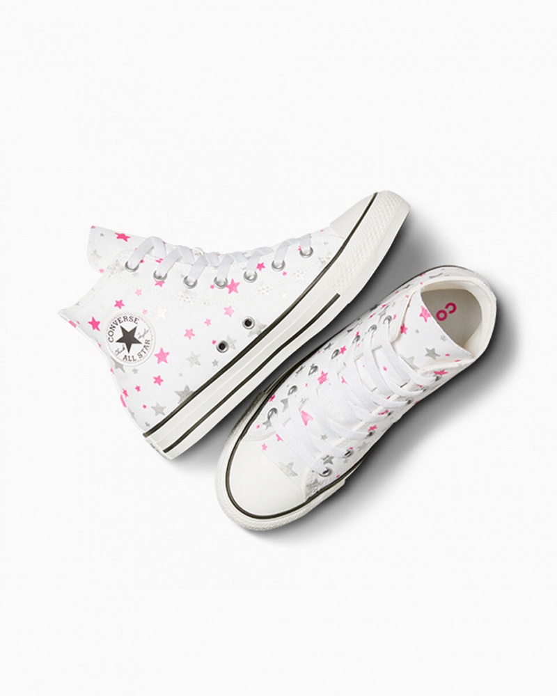 Converse Chuck Taylor All Star Sparkle Blancas Rosas Blancas | 058-SNIWMJ