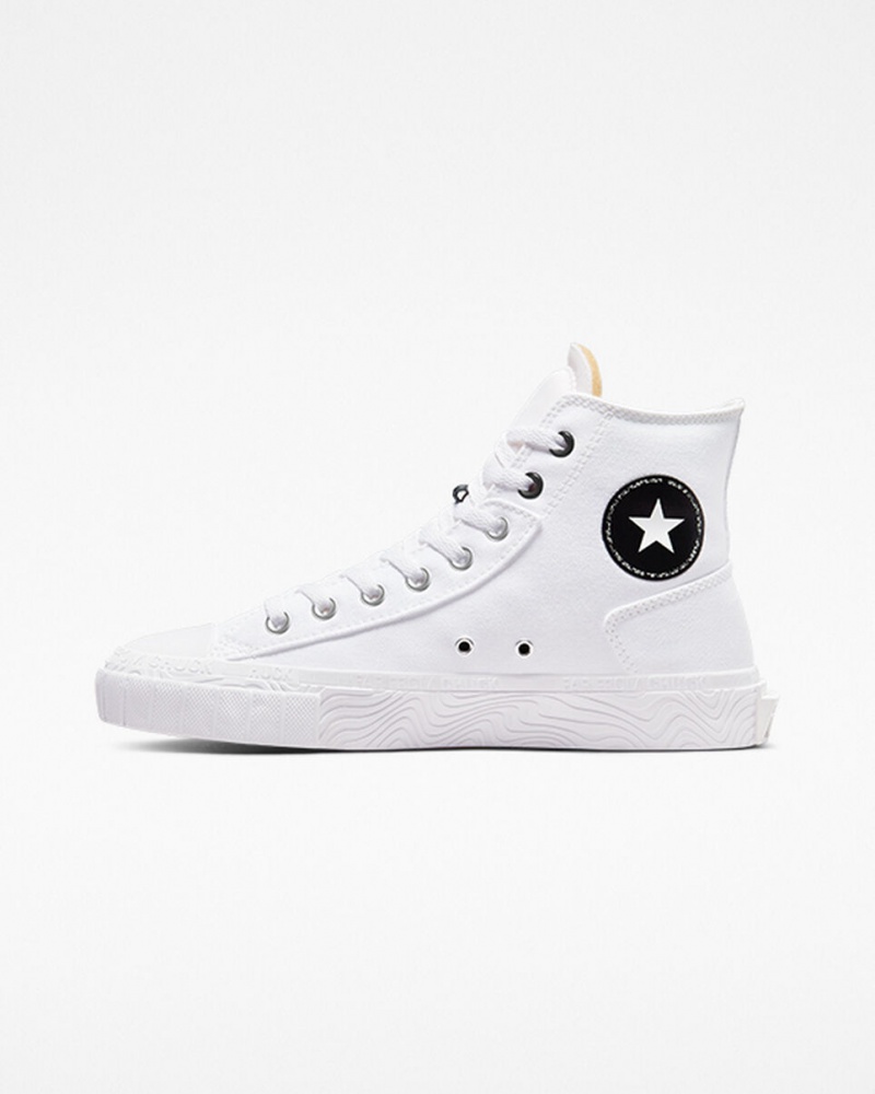 Converse Chuck Taylor Alt Star Lona Blancas Negras Blancas | 074-GDBRKY