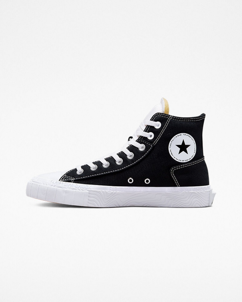 Converse Chuck Taylor Alt Star Lona Negras Blancas Blancas | 290-QUKYSL