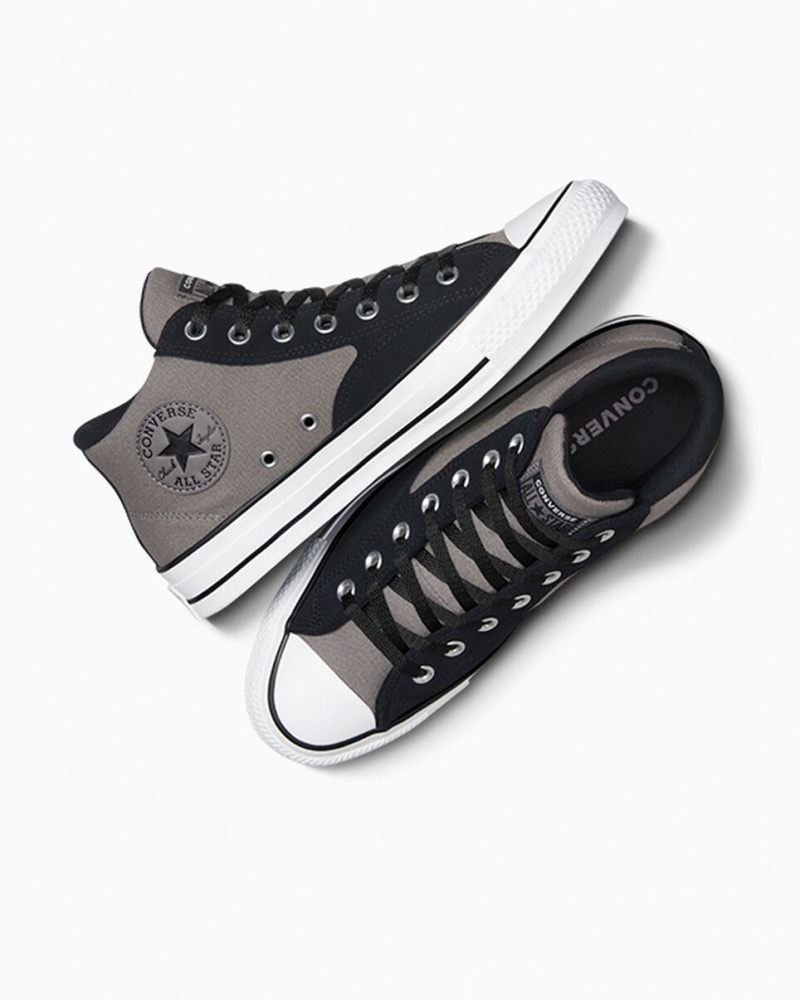 Converse Chuck Taylor Malden Calle Negras Blancas | 416-TGVUXZ