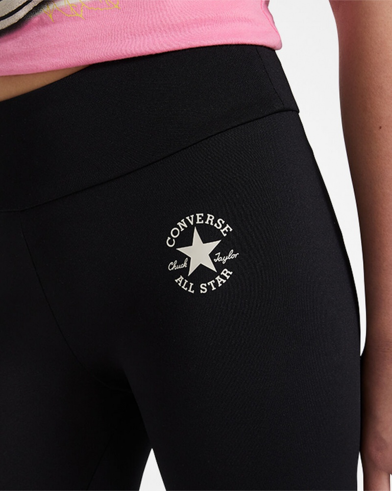 Converse Chuck Taylor Patch High Rise Leggings Negras | 405-HQWPOA