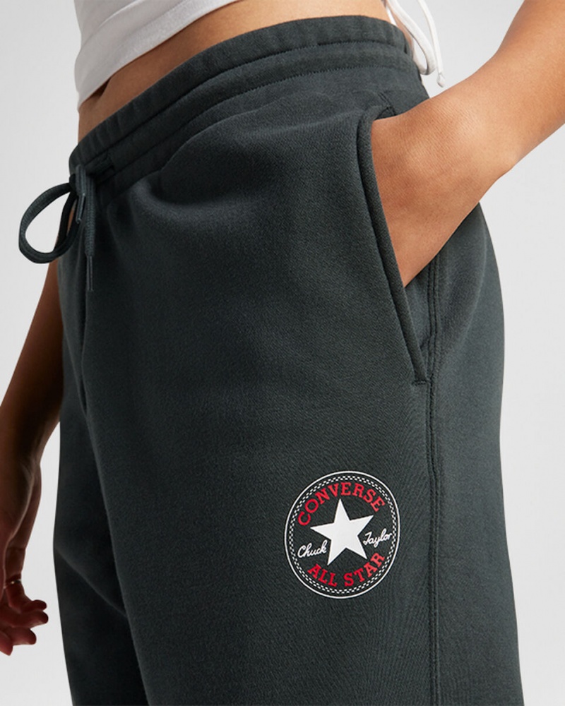 Converse Converse Go-To All Star Patch Standard-Fit Fleece Sweatpants Verde | 548-FQUMZC