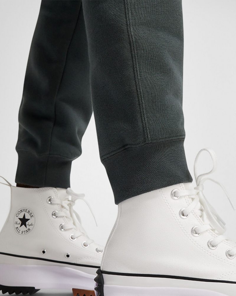 Converse Converse Go-To All Star Patch Standard-Fit Fleece Sweatpants Verde | 548-FQUMZC