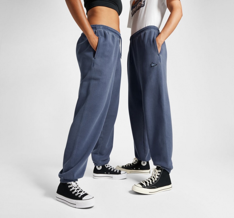 Converse Converse Go-To Sneaker Patch Loose-Fit Sweatpants Azules | 032-ZQISWE