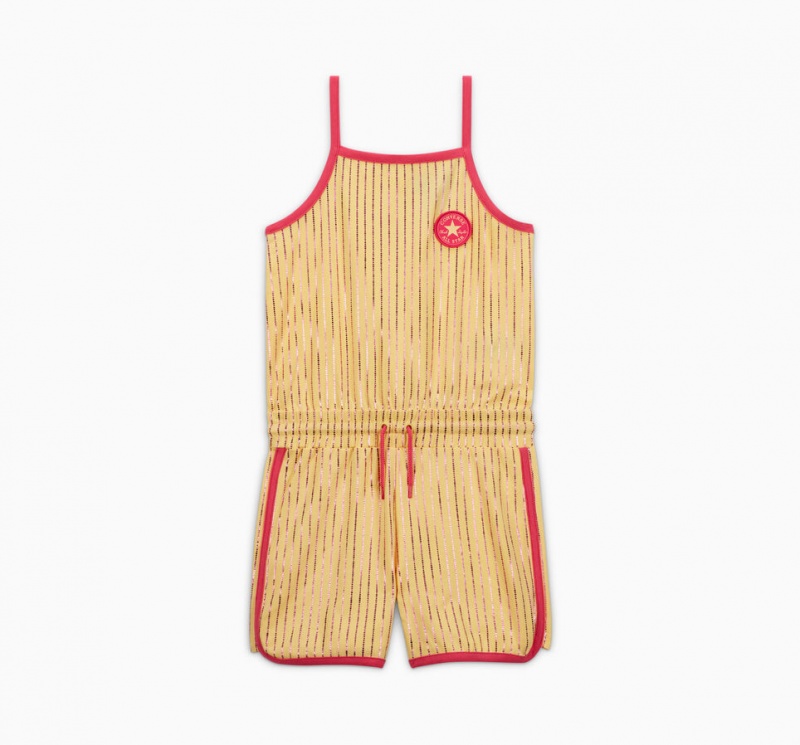 Converse Converse Shine Printed Romper Sunny Oasis | 627-MXLAHQ