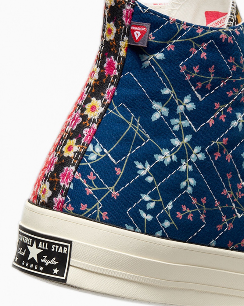 Converse Converse Upcycled Floral Chuck 70 Negras Rojas Azules | 290-EDLRVZ