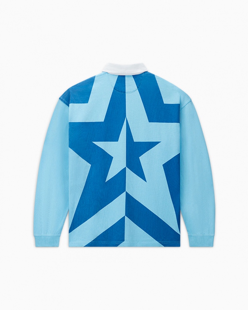 Converse Converse x Awake NY Rugby Shirt Baltic Sea | 167-ODVWTL