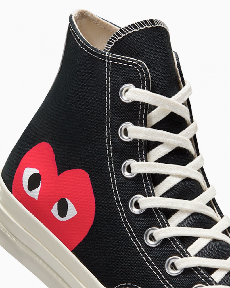 Converse Converse x Comme des Garçons PLAY Chuck 70 Negras Blancas Rojas | 923-XPBJHD