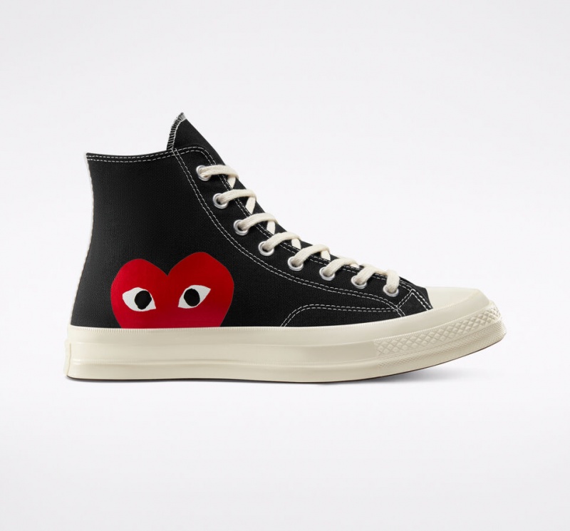 Converse Converse x Comme des Garçons PLAY Chuck 70 Negras Blancas Rojas | 257-FUVXIK