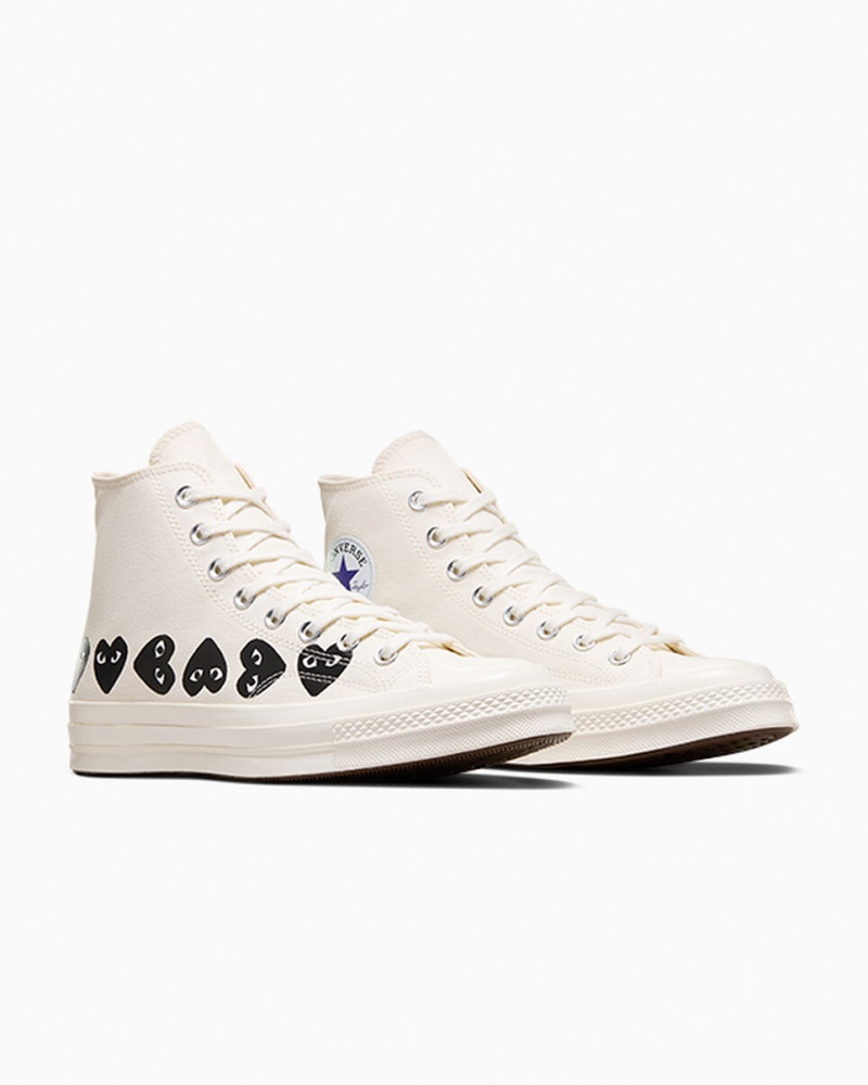 Converse Converse x Comme des Garçons PLAY Chuck 70 Multi Heart Negras | 546-VOHZPB