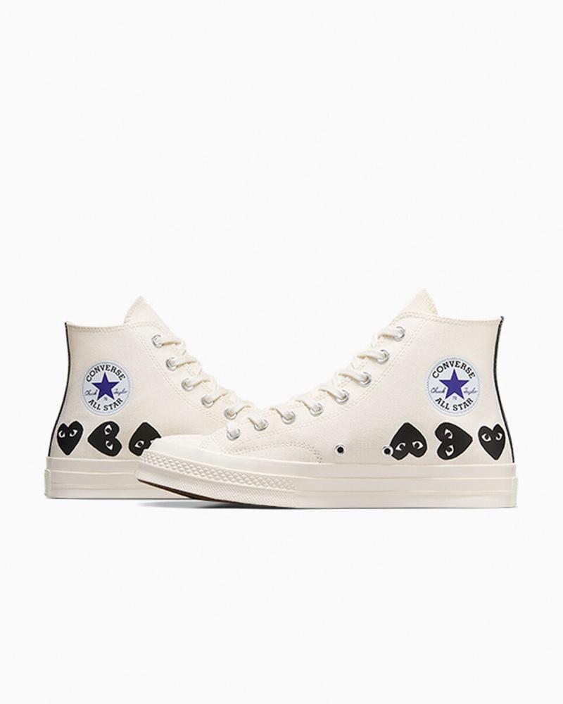 Converse Converse x Comme des Garçons PLAY Chuck 70 Multi Heart Negras | 546-VOHZPB