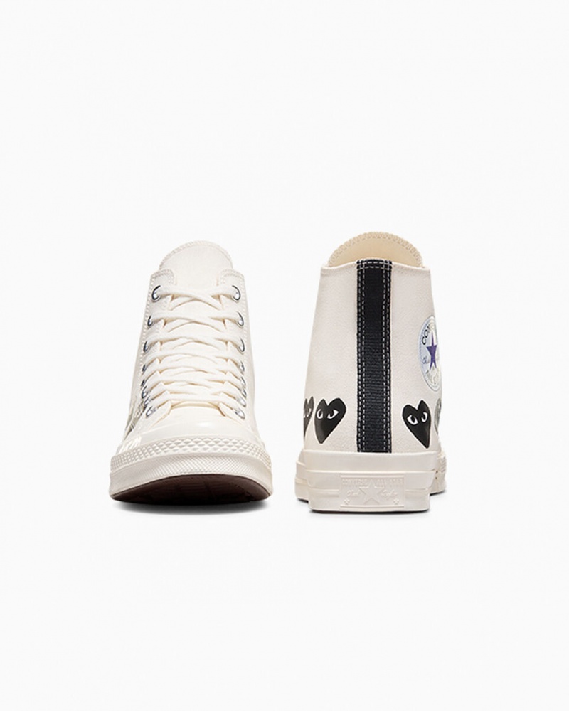 Converse Converse x Comme des Garçons PLAY Chuck 70 Multi Heart Negras | 546-VOHZPB