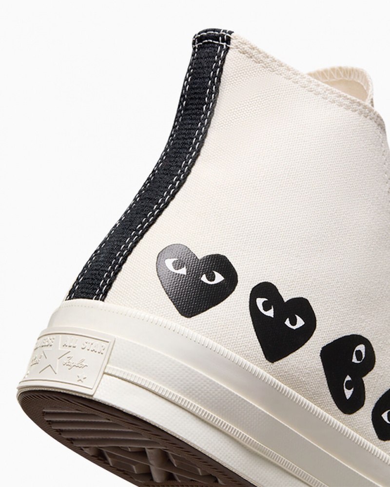 Converse Converse x Comme des Garçons PLAY Chuck 70 Multi Heart Negras | 546-VOHZPB