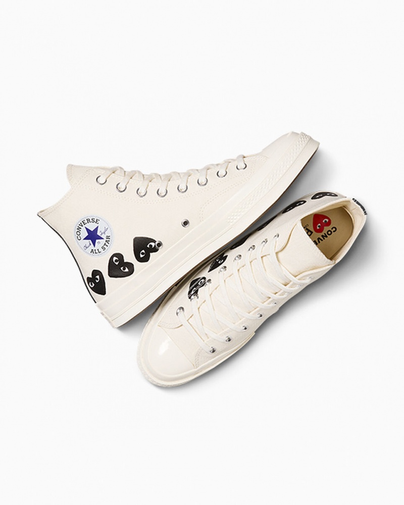 Converse Converse x Comme des Garçons PLAY Chuck 70 Multi Heart Negras | 501-VAISJF