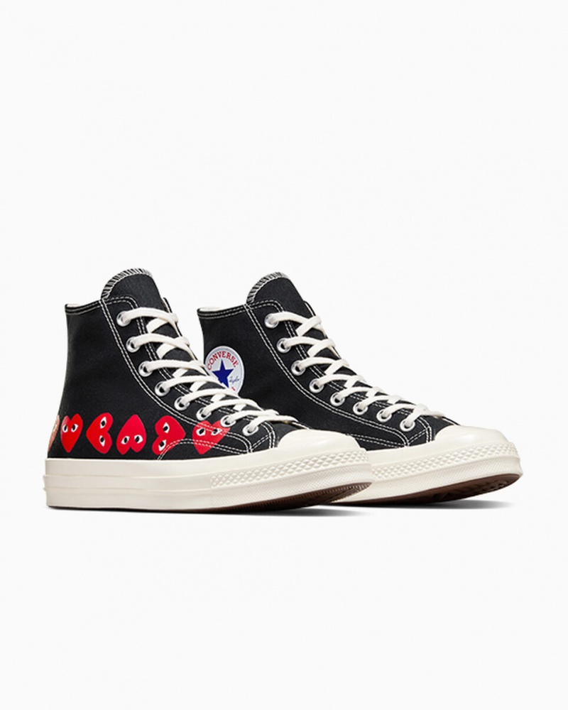 Converse Converse x Comme des Garçons PLAY Chuck 70 Multi Heart Negras Rojas | 246-AZGQTF