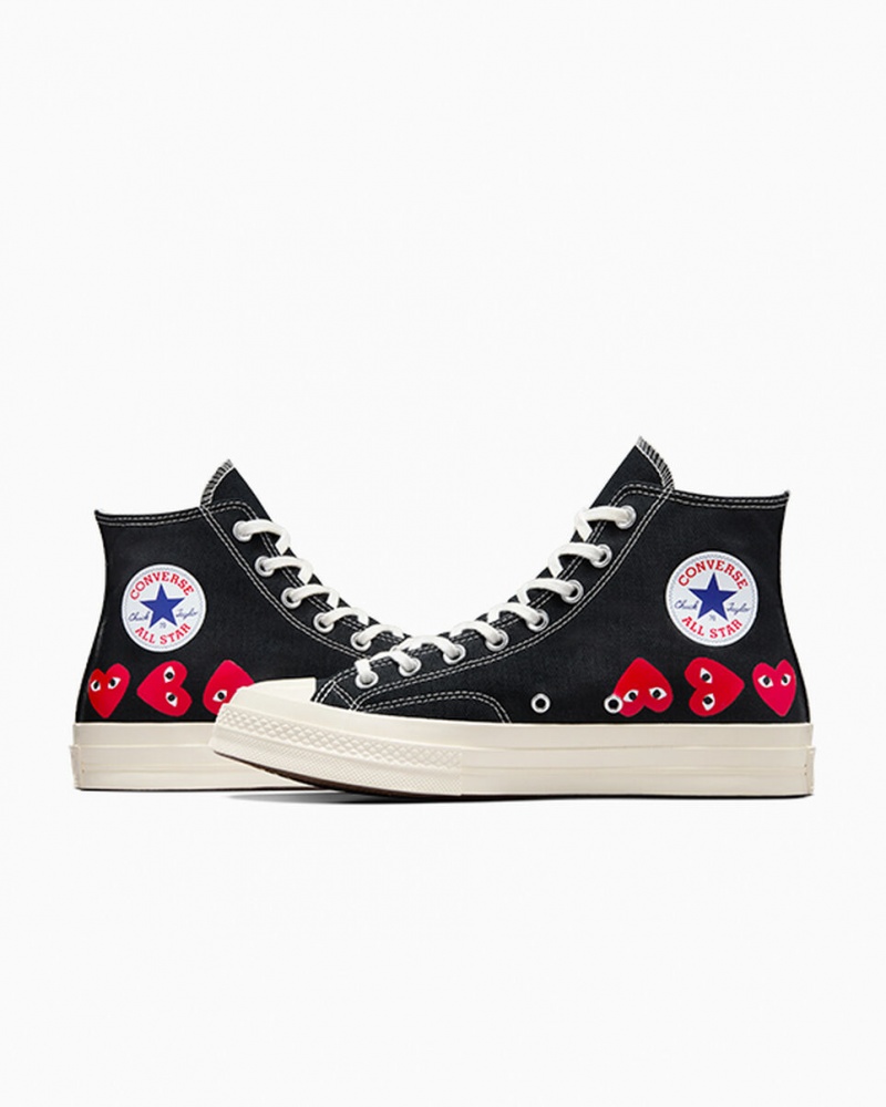 Converse Converse x Comme des Garçons PLAY Chuck 70 Multi Heart Negras Rojas | 246-AZGQTF