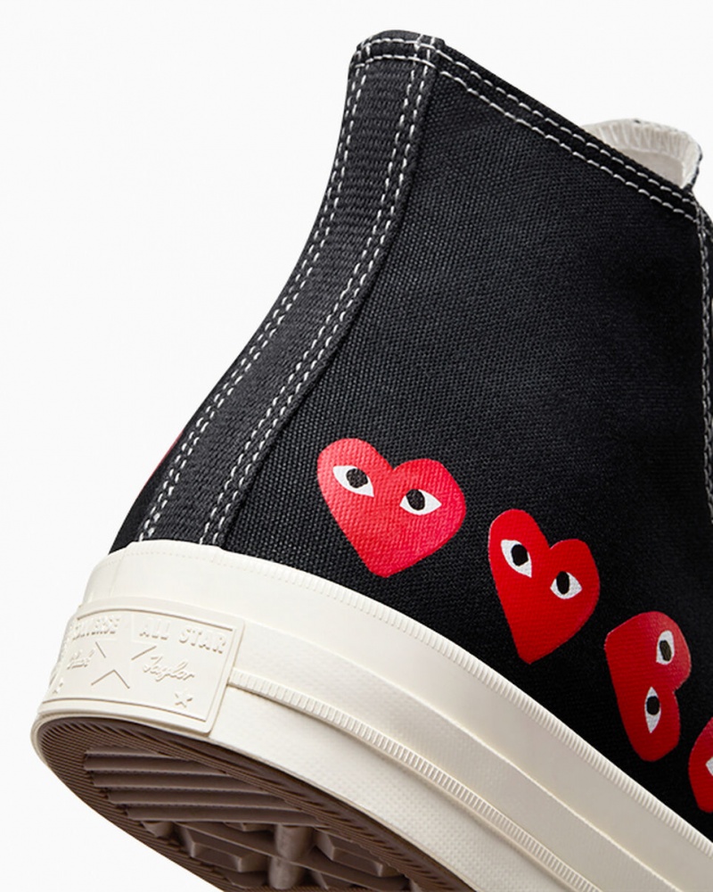 Converse Converse x Comme des Garçons PLAY Chuck 70 Multi Heart Negras Rojas | 246-AZGQTF