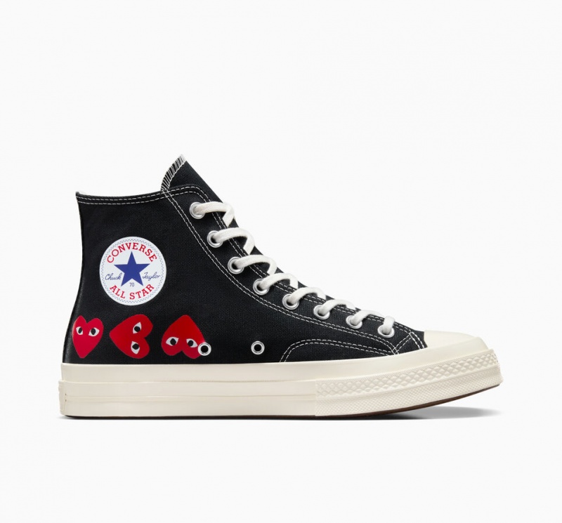 Converse Converse x Comme des Garçons PLAY Chuck 70 Multi Heart Negras Rojas | 246-AZGQTF