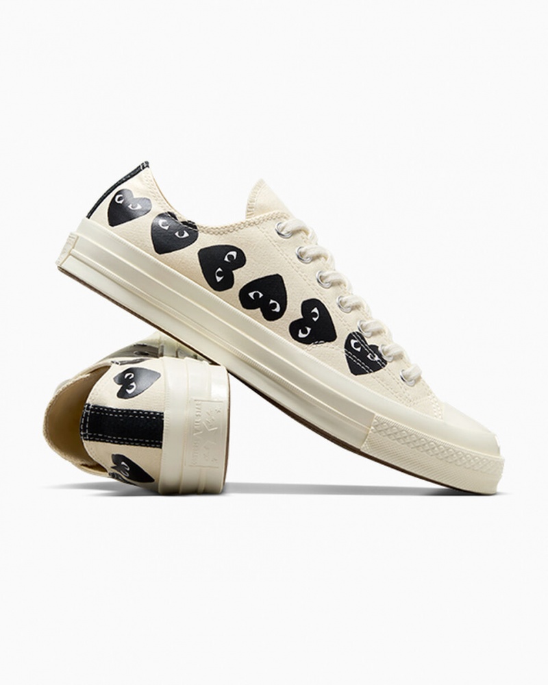 Converse Converse x Comme des Garçons PLAY Chuck 70 Multi Heart Negras | 876-MORVJG