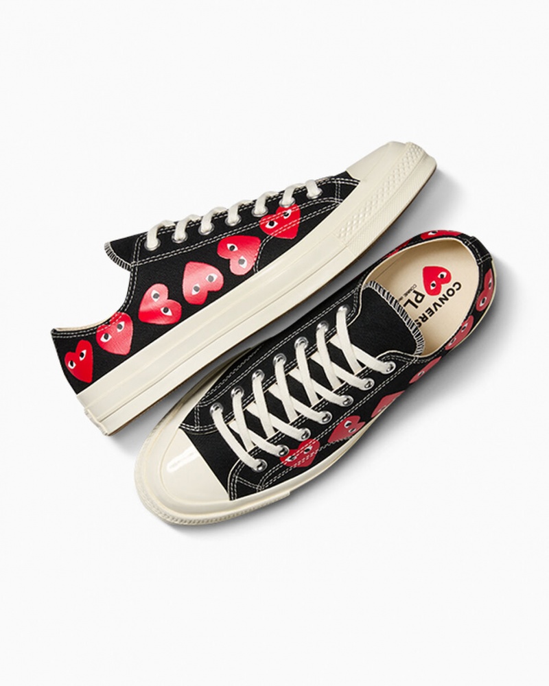 Converse Converse x Comme des Garçons PLAY Chuck 70 Multi Heart Negras Rojas | 198-JSBZQR