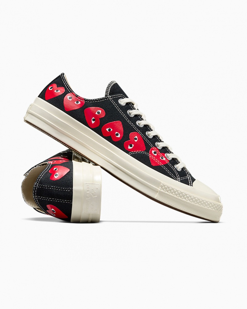 Converse Converse x Comme des Garçons PLAY Chuck 70 Multi Heart Negras Rojas | 198-JSBZQR