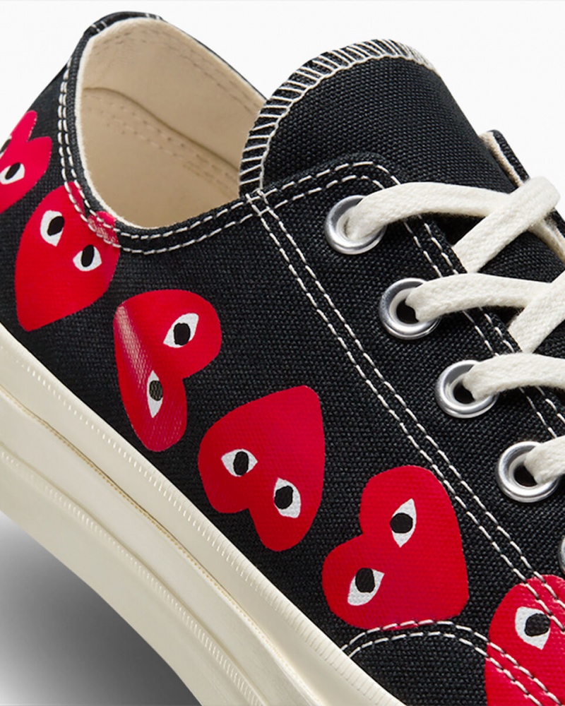 Converse Converse x Comme des Garçons PLAY Chuck 70 Multi Heart Negras Rojas | 198-JSBZQR