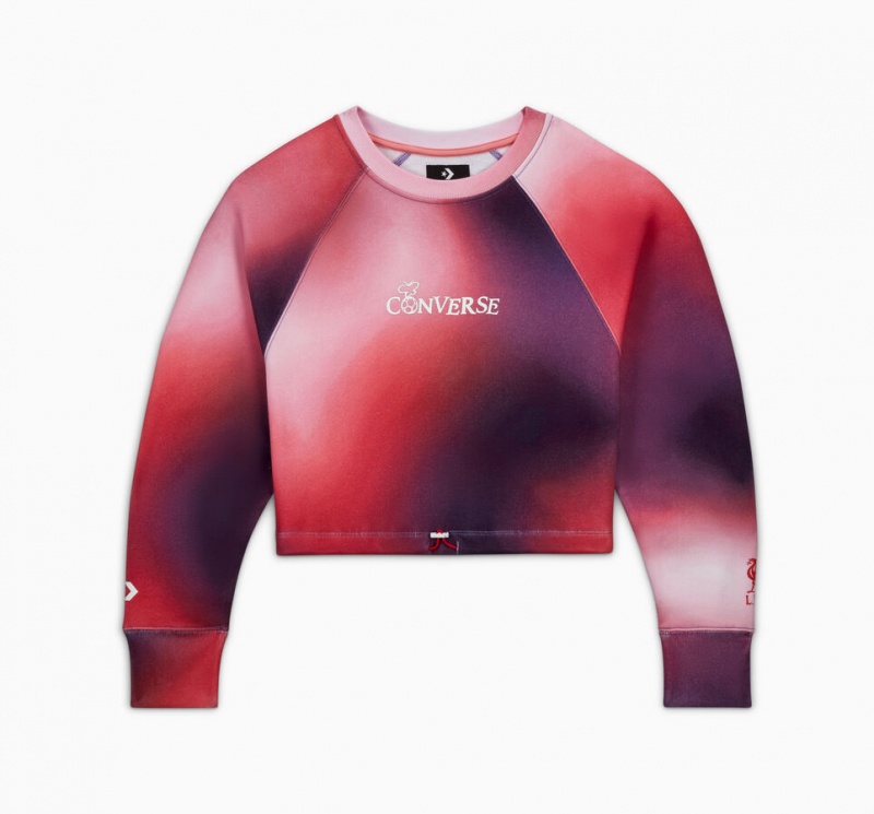 Converse Converse x LFC Cropped Crew Lawn Flamingo Gradient | 864-CTDELW