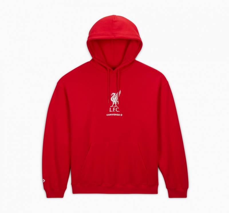 Converse Converse x LFC Loose-Fit Hoodie Tomato | 734-HDJUWB