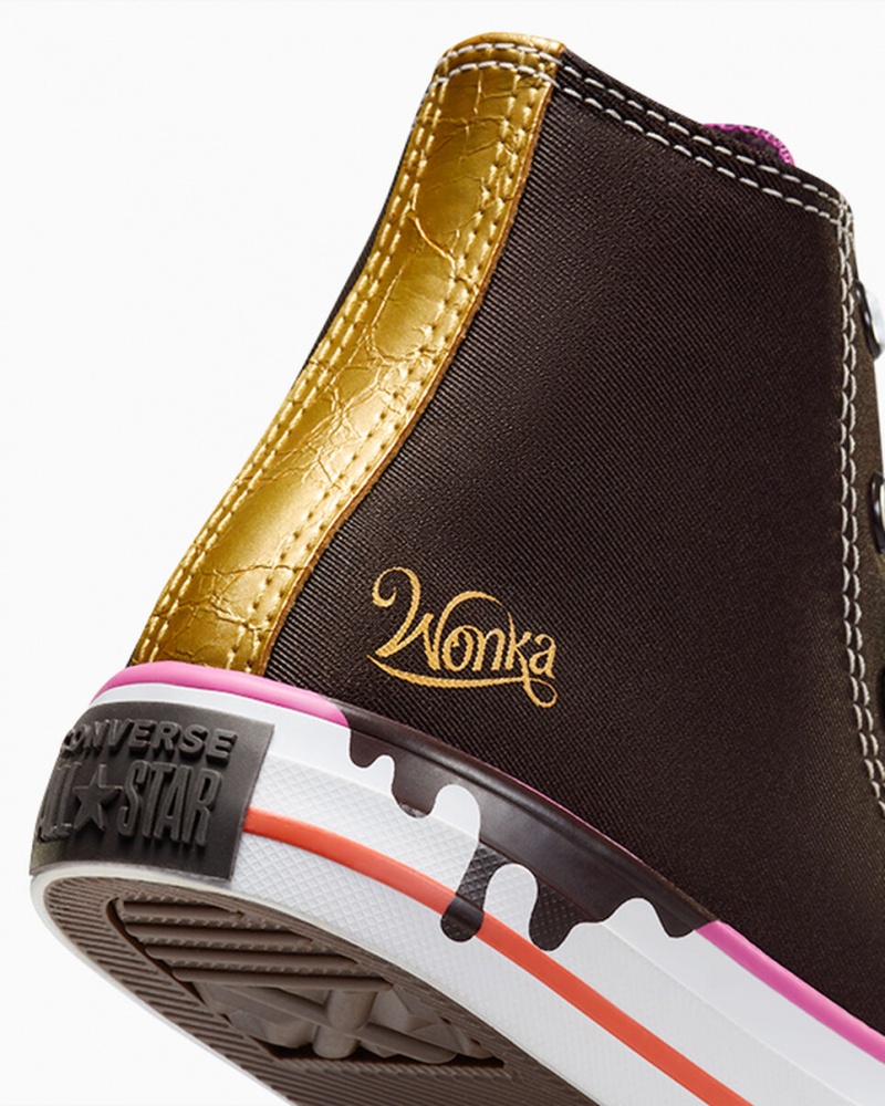 Converse Converse x Wonka Chuck Taylor All Star Marrones Blancas | 201-UIRFVZ