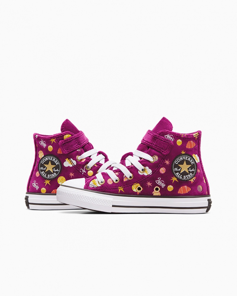 Converse Converse x Wonka Chuck Taylor All Star Easy On Moradas Doradas Blancas | 703-AQLRHB