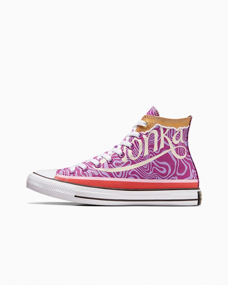 Converse Converse x Wonka Chuck Taylor All Star Swirl Moradas Blancas Negras | 560-YHLMQB