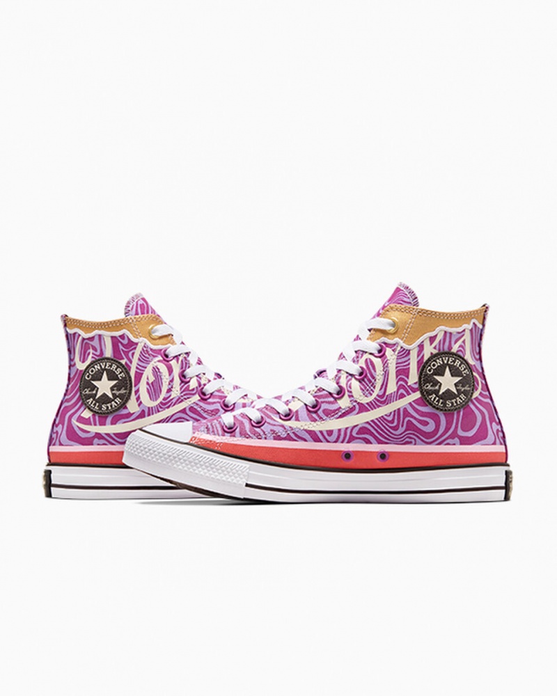 Converse Converse x Wonka Chuck Taylor All Star Swirl Moradas Blancas Negras | 385-OIXQZC