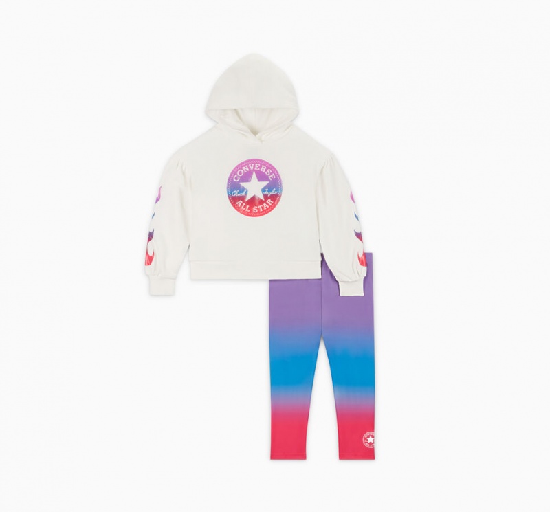 Converse Gradient Hoodie & Leggings Set Bright Violet | 795-XEIGLR