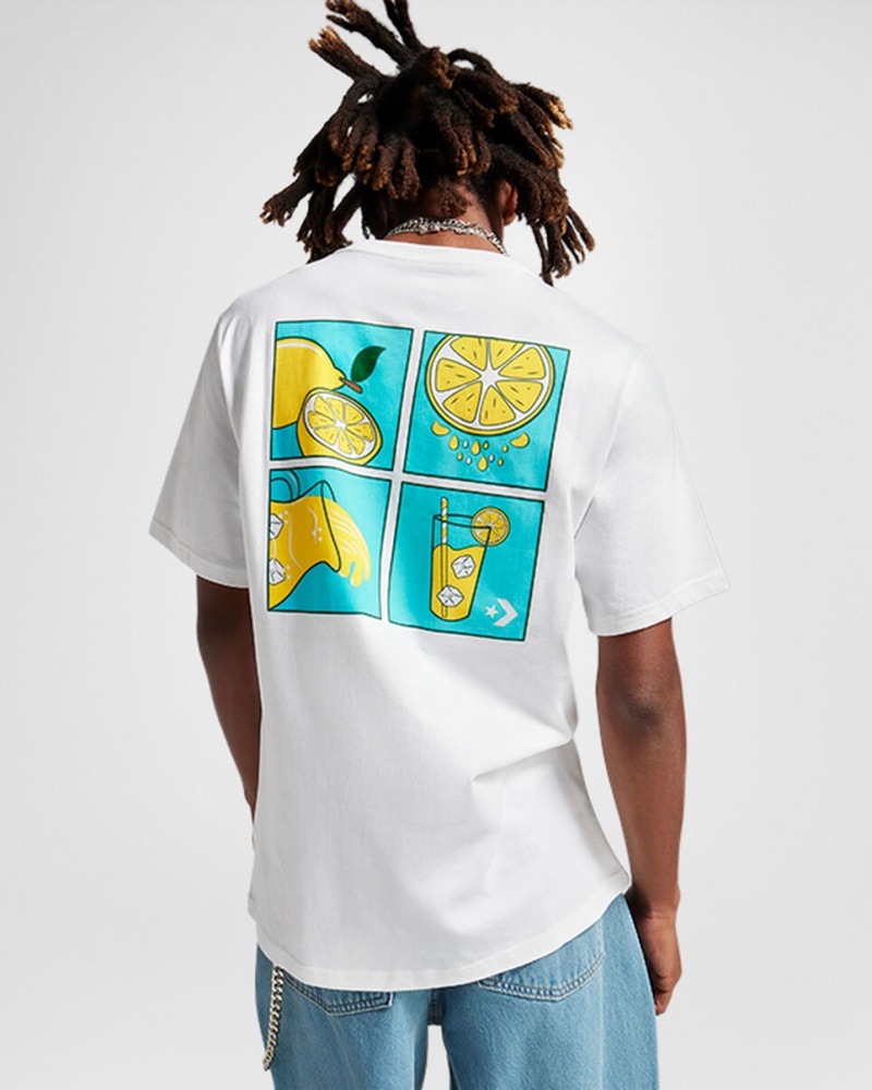 Converse How-To Lemonade T-Shirt Blancas | 948-NQXFZR