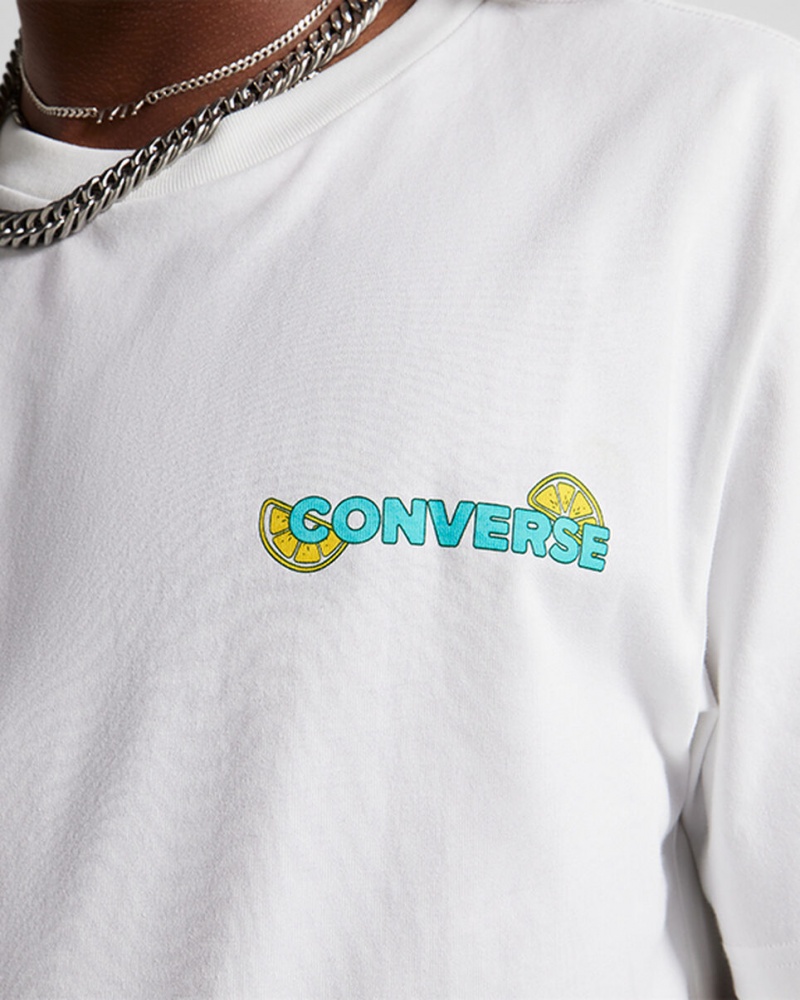 Converse How-To Lemonade T-Shirt Blancas | 948-NQXFZR