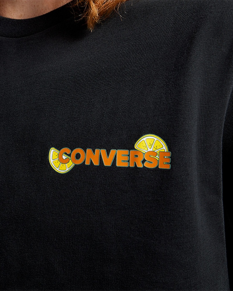 Converse How-To Lemonade T-Shirt Negras | 583-ARJILW