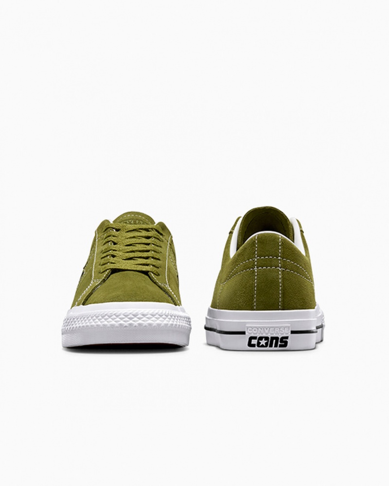 Converse One Star Pro Verde Blancas Negras | 908-ZRFEYX