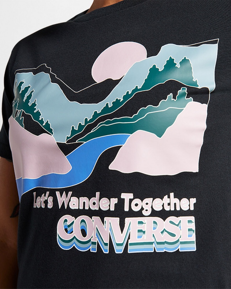 Converse Outdoor Art T-Shirt Negras | 179-ZPUGVK