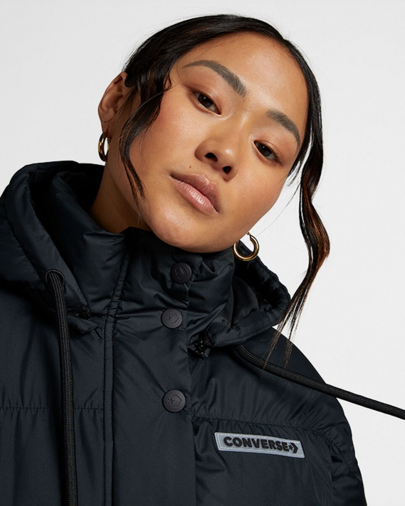 Converse Oversized Super Puffer Jacket Negras | 820-XEPFUN