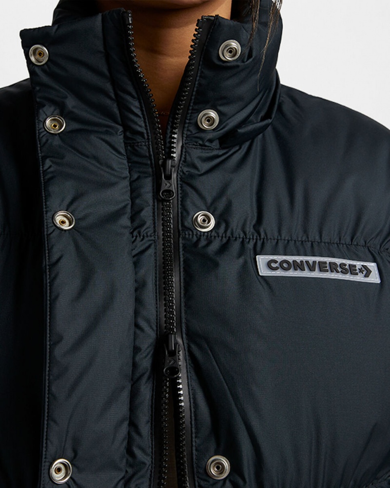 Converse Oversized Super Puffer Jacket Negras | 820-XEPFUN