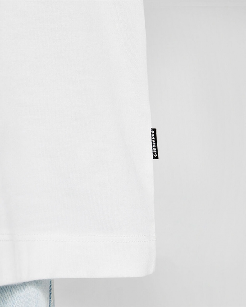 Converse Oversized Wordmark T-Shirt Blancas | 942-HVLANR