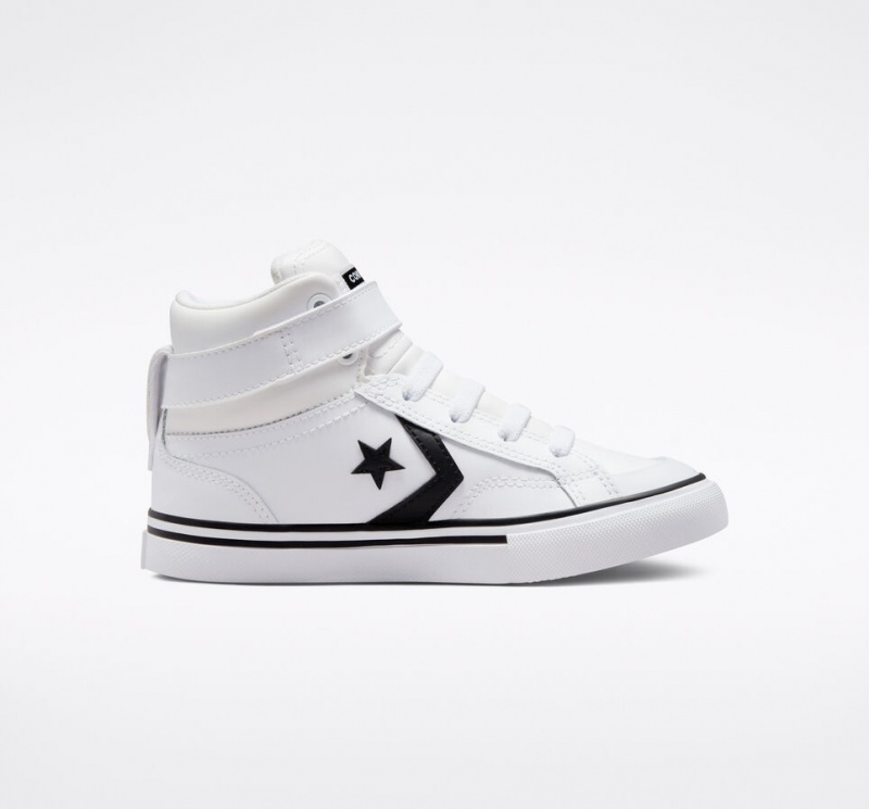 Converse Pro Blaze Correa Cuero Blancas Negras Blancas | 296-SMDNXL