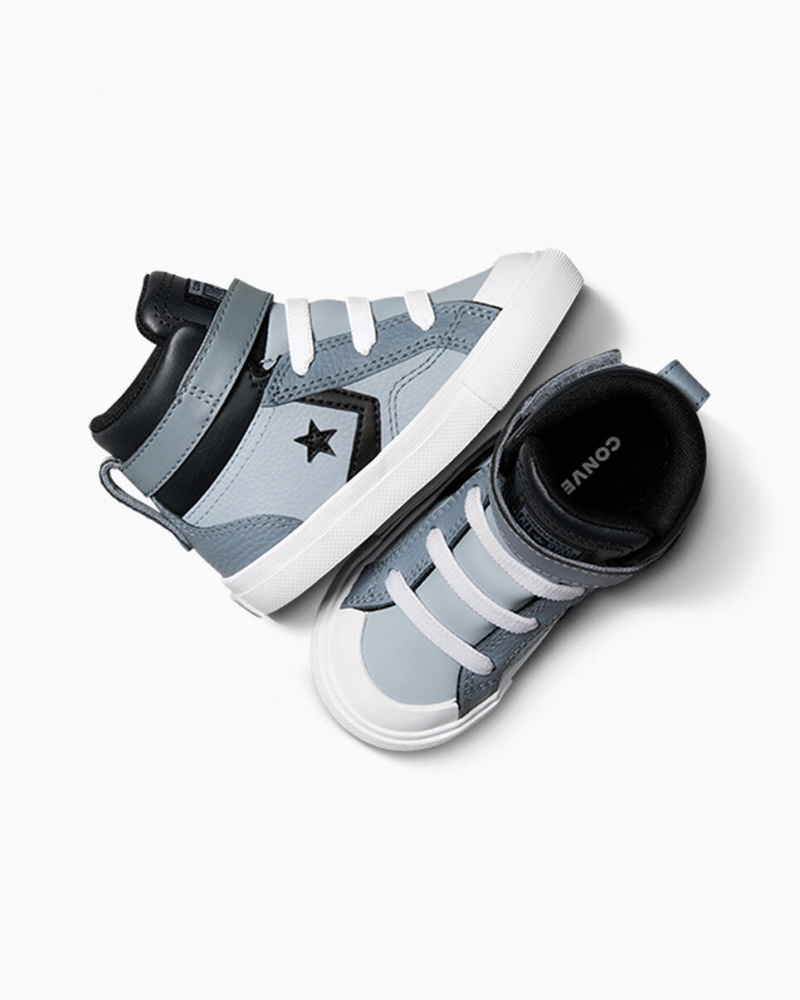 Converse Pro Blaze Correa Cuero Plateadas Negras Blancas | 549-HCBPLZ