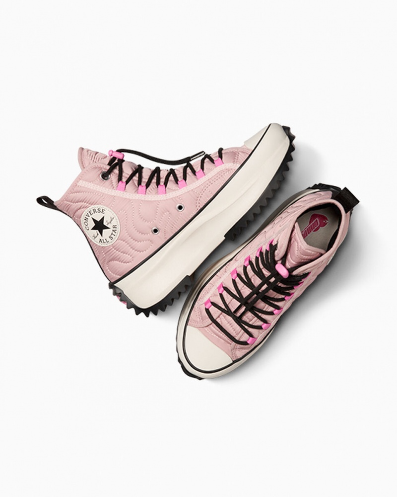 Converse Run Star Hike Plataforma Acolchado Rosas Negras | 065-LVQEMO