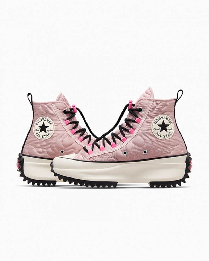 Converse Run Star Hike Plataforma Acolchado Rosas Negras | 065-LVQEMO