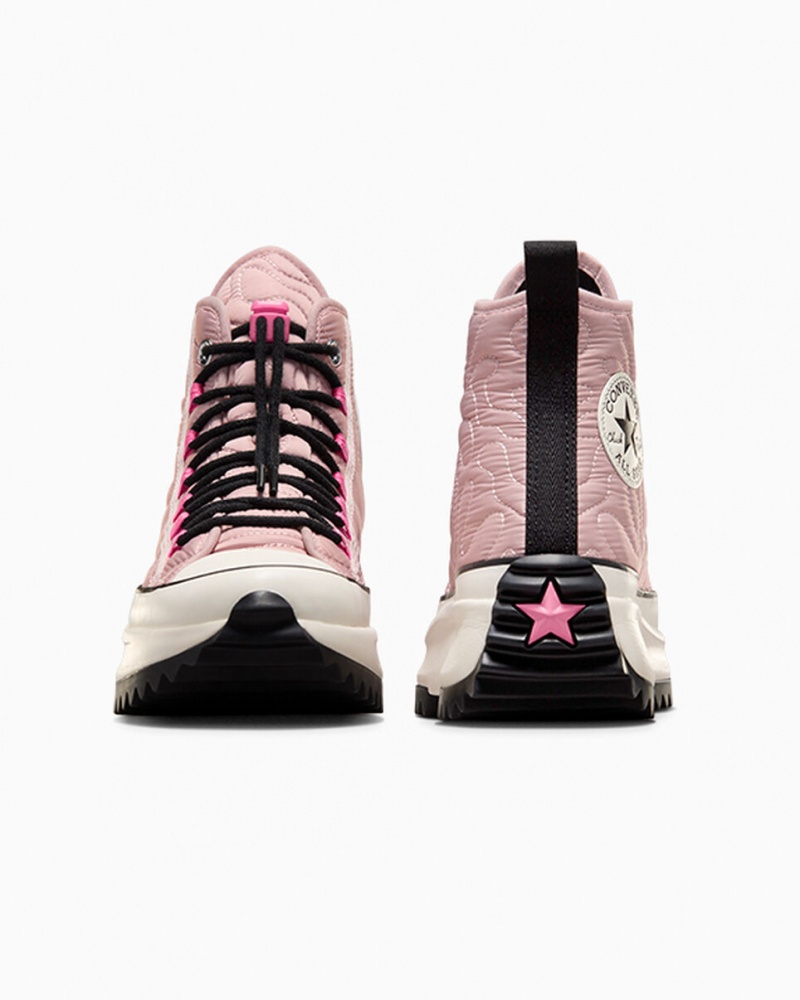 Converse Run Star Hike Plataforma Acolchado Rosas Negras | 065-LVQEMO