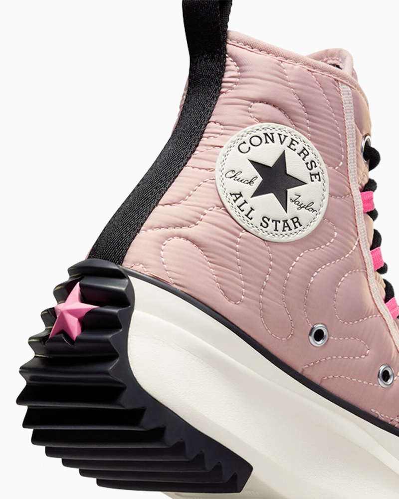 Converse Run Star Hike Plataforma Acolchado Rosas Negras | 065-LVQEMO