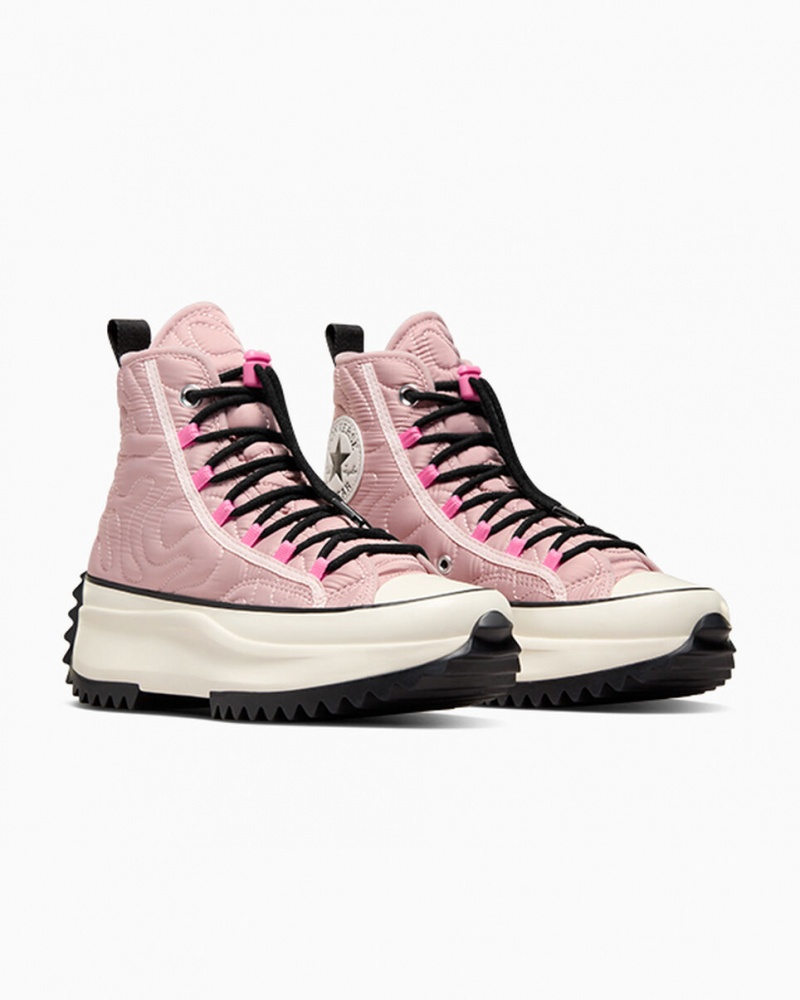 Converse Run Star Hike Plataforma Acolchado Rosas Negras | 673-NBRTHK