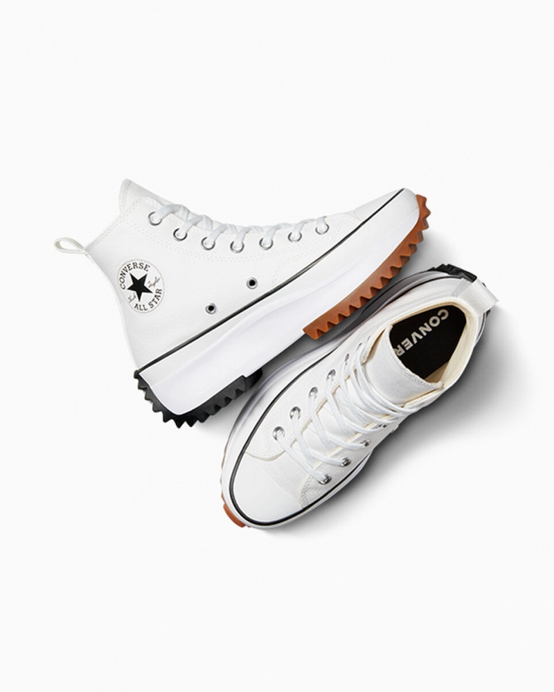 Converse Run Star Hike Plataforma Blancas Negras | 471-NUOEAS